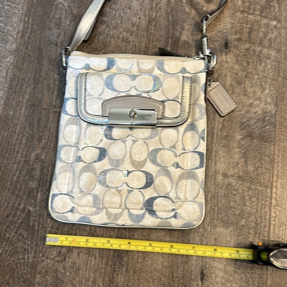 Coach Signature Crossbody with Sequins and Metal Buckle - Picture 5 of 7